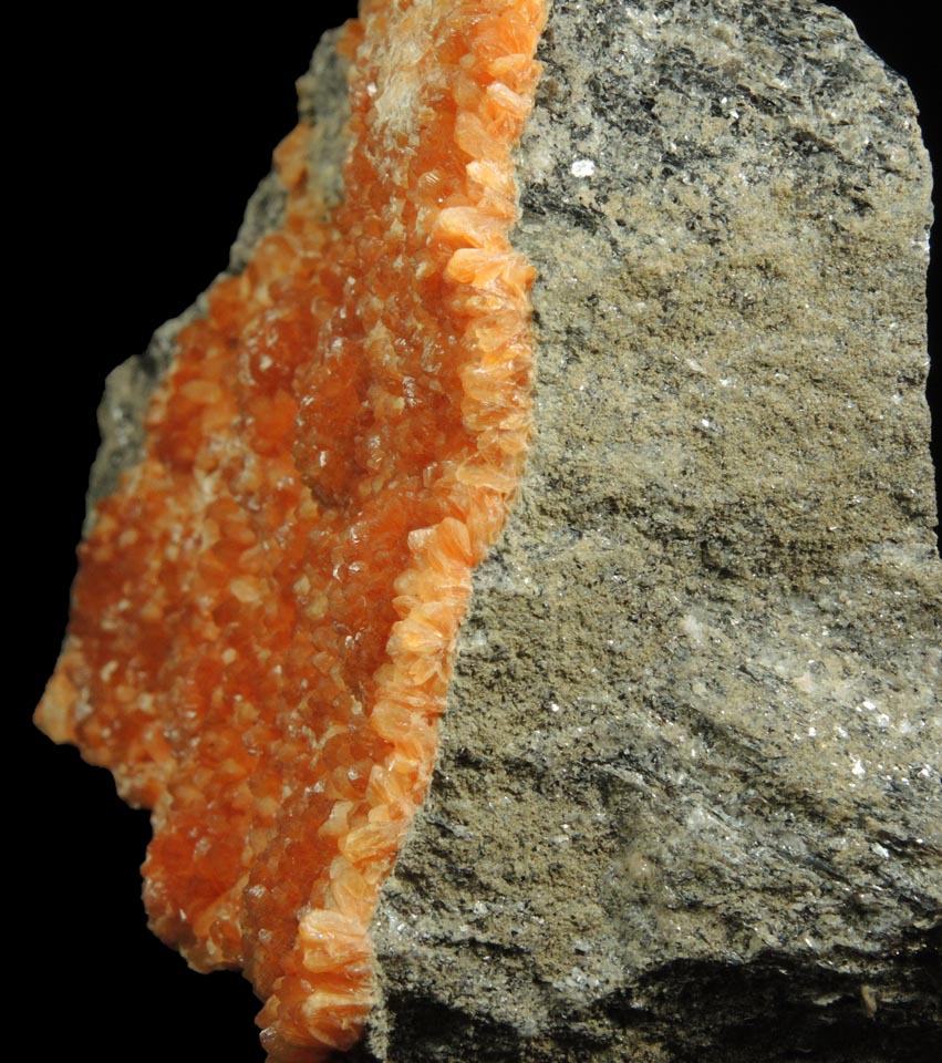 Detail view of mineral Stilbite-Ca for sale from Water Tunnel No.3 under Manhattan Island, New York City, New York County, New York