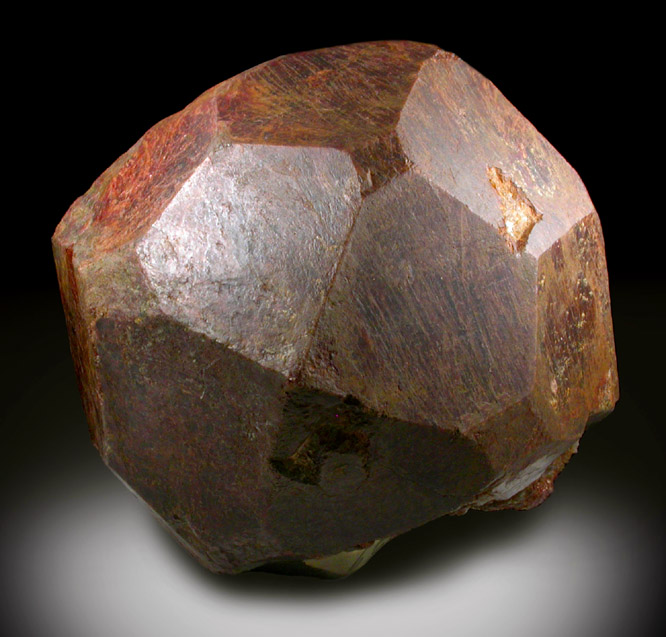 The Subway Garnet, a 15 cm almandine crystal from 35th Street between 7th Avenue and Broadway in Manhattan 