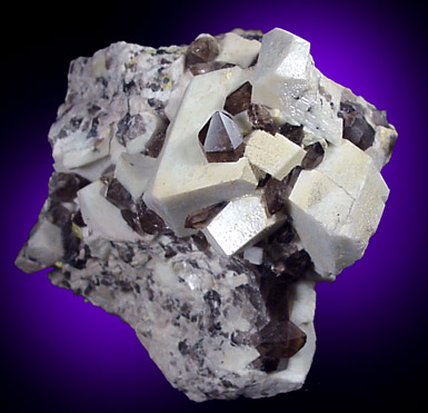 Mineral Specimens: Quartz var. Smoky and Microcline from Oliver Diggings, Middle Moat Mtn., Hales Location, New Hampshire